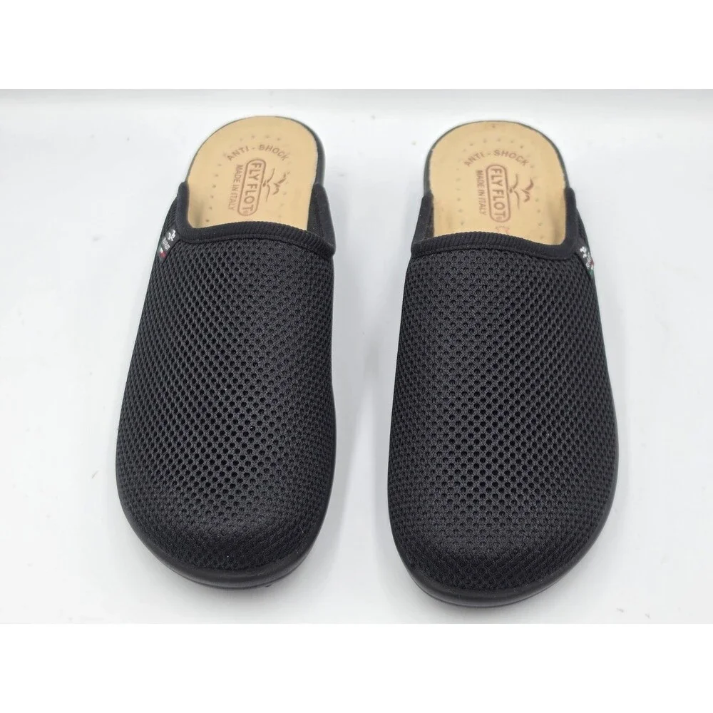 Fly Flot Clogs Mule Women 8.5 EU 39 Black Mesh Anti-Shock  display picture 1